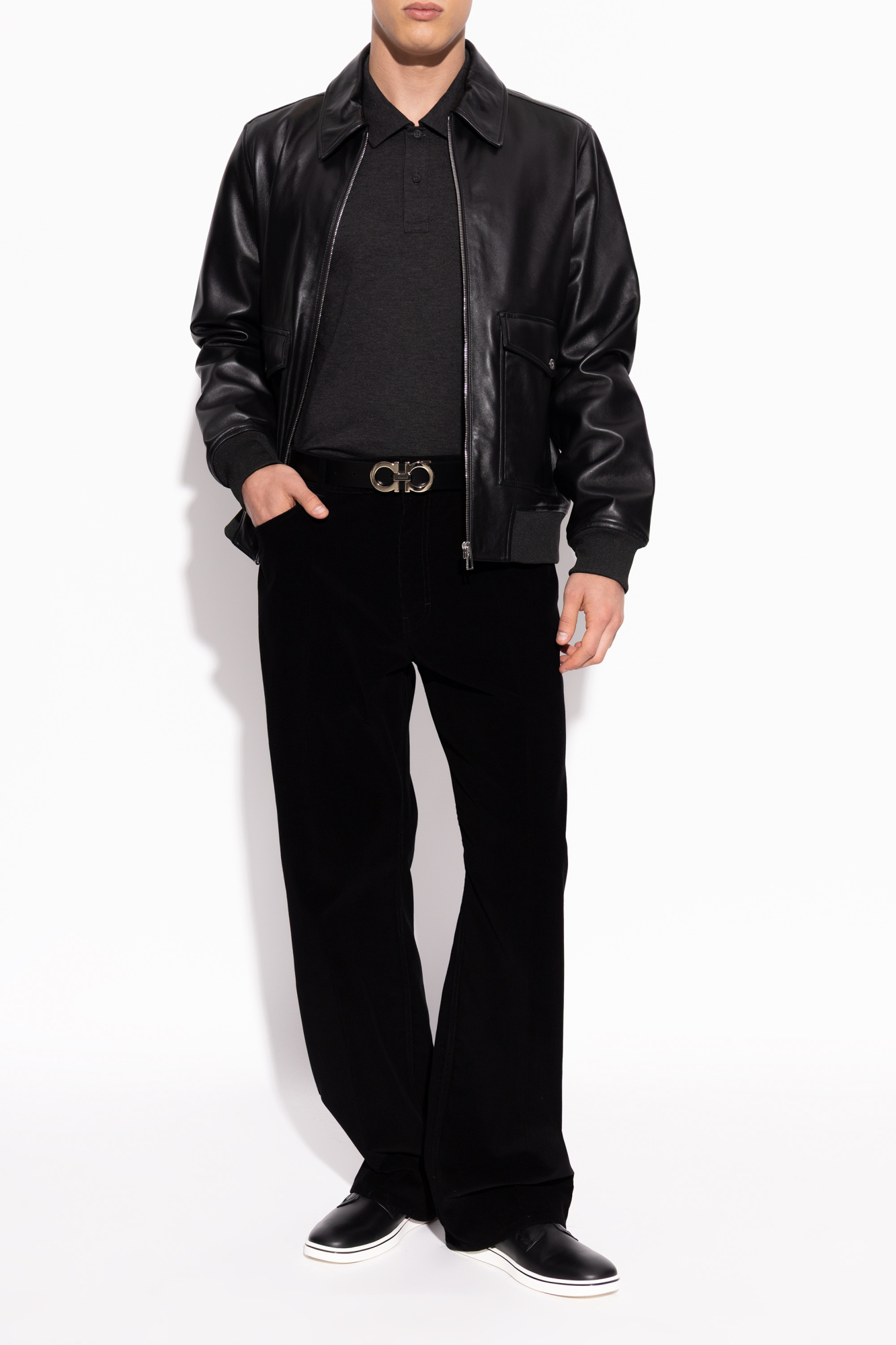 スニーカー FERRAGAMO FW25 ALFIE (02A000 0787042) Black 'Alfie' shoes FERRAGAMO - Vitkac AS
